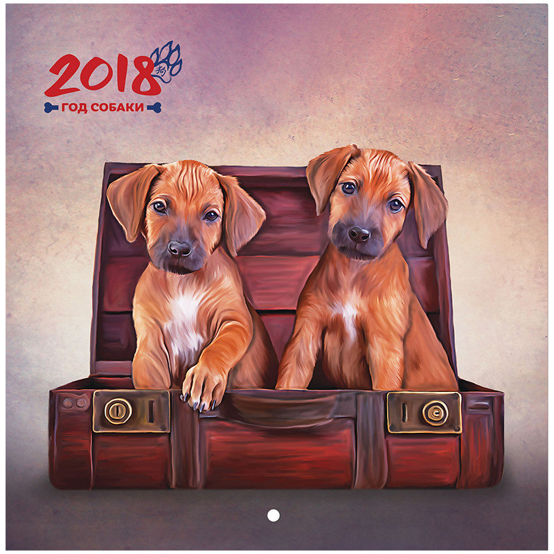 2018 - собака, новый год, 2018 - оригинал