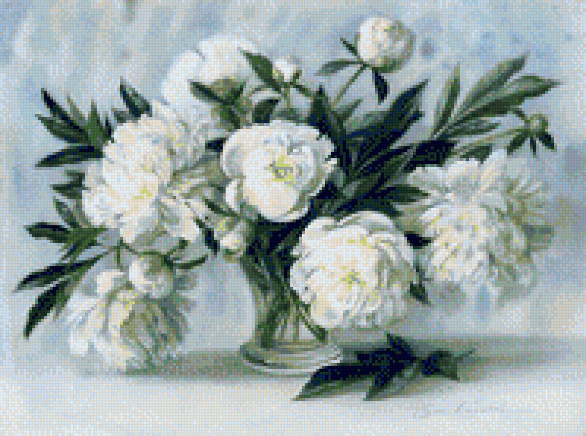 Rosa mari ap - peonias blancas 1 - предпросмотр