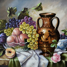 Схема вышивки «zátišie,ovocie»