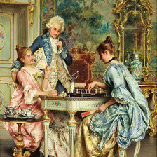 Схема вышивки «игра в шахматы артур риччи»