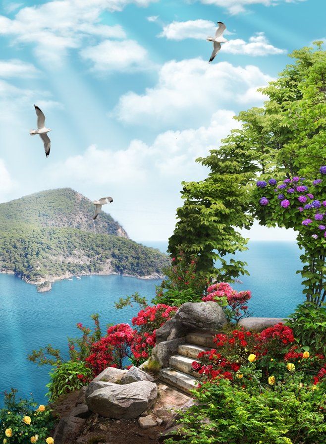 Море, - морской пейзаж, море - оригинал