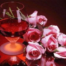 Схема вышивки «Вино»