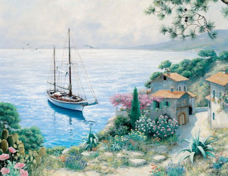 средиземноморский пейзаж 7 - оригинал