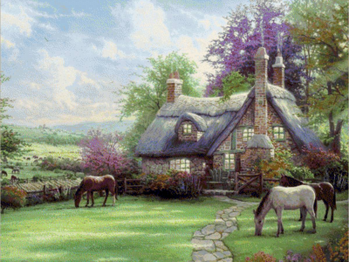 дом с лошадьми - предпросмотр