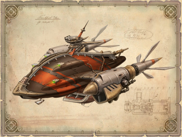 Паролет 1 - фэнтези, техника, стимпанк, фантазия - оригинал