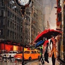 Схема вышивки «город»