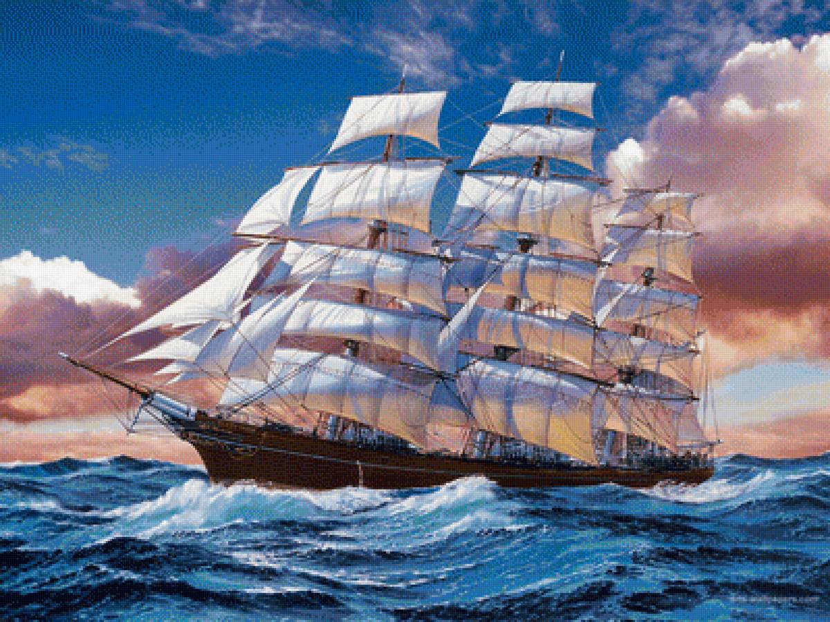 парусник - море, корабли - предпросмотр