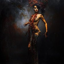 Схема вышивки «Дева»