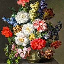 Схема вышивки «цветы»