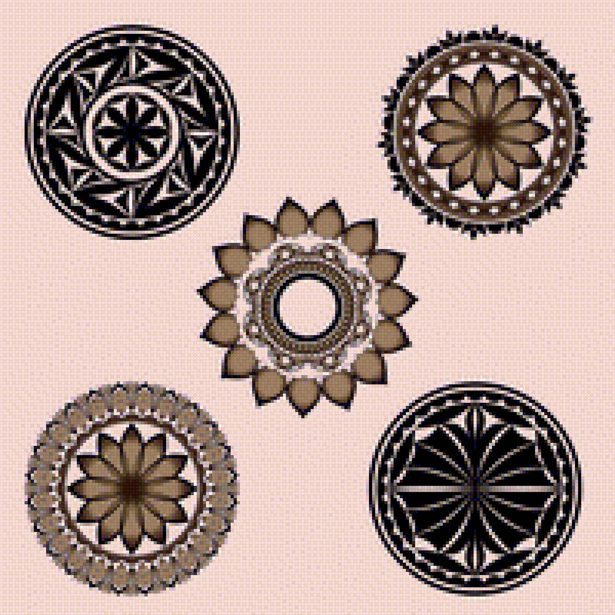 Узоры для оформления - салфетки, орнамент, узоры - предпросмотр