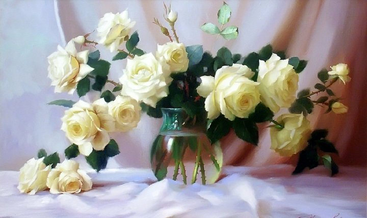 Белые розы - оригинал