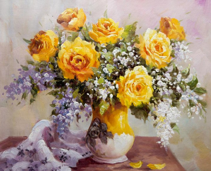 Жёлтые розы - оригинал