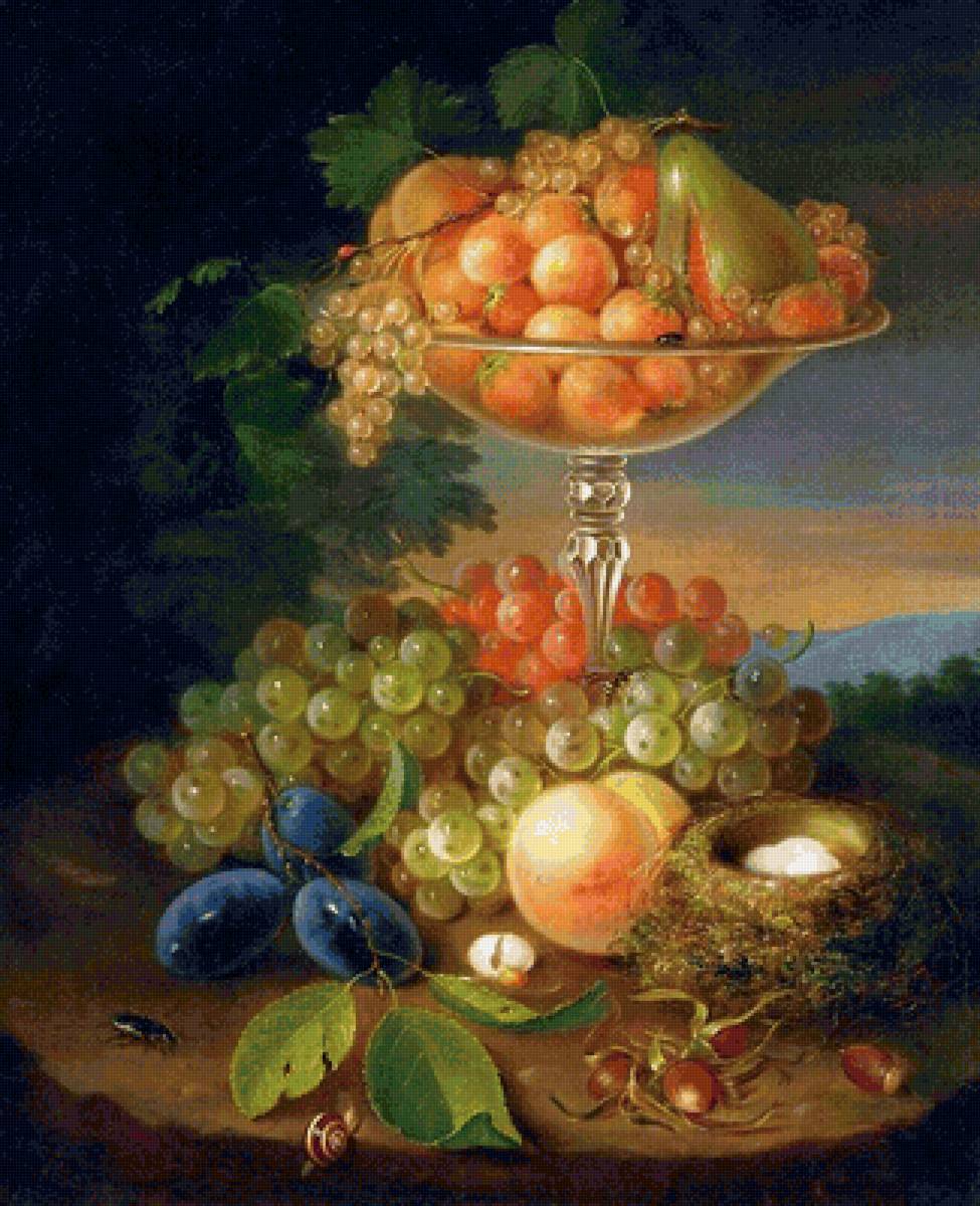 Натюрморт - ягоды, фрукты - предпросмотр