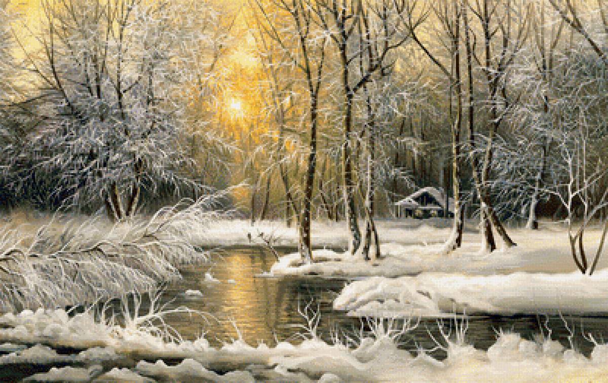 лес - лес, рассвет, пейзаж, природа - предпросмотр