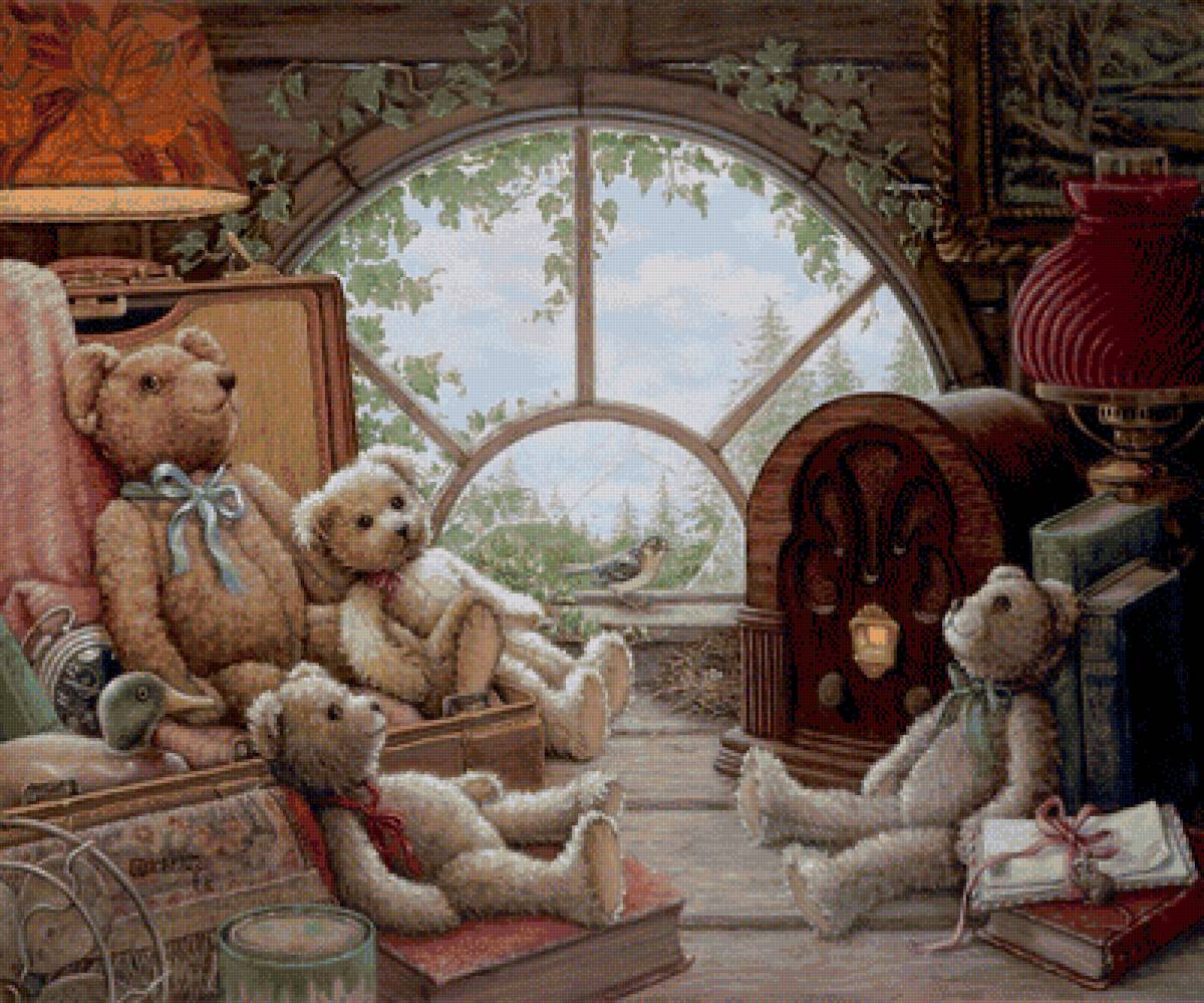 мишки - игрушки, мишки - предпросмотр