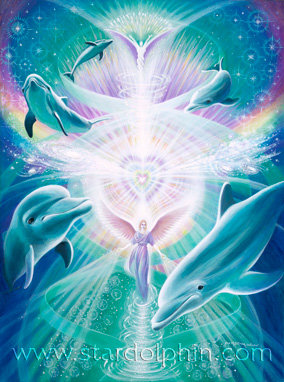 ангел, сердце и дельфины - дельфины - оригинал