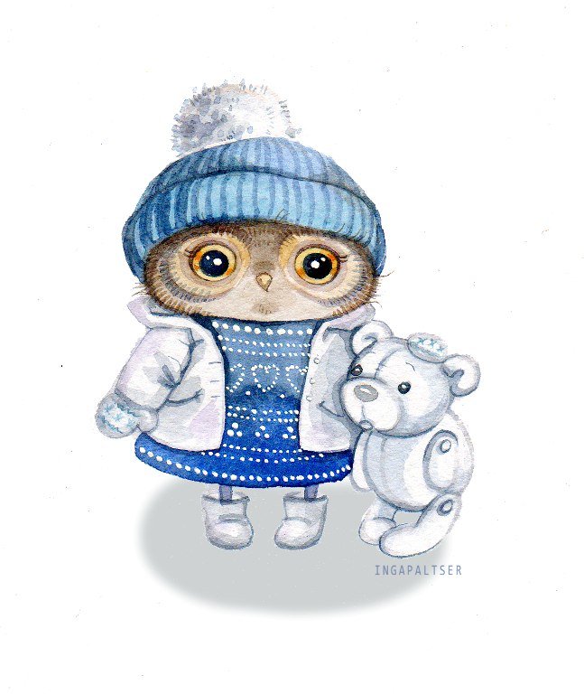 Сова снежка - сова - оригинал