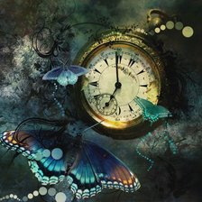 Схема вышивки «Тик-так часики»