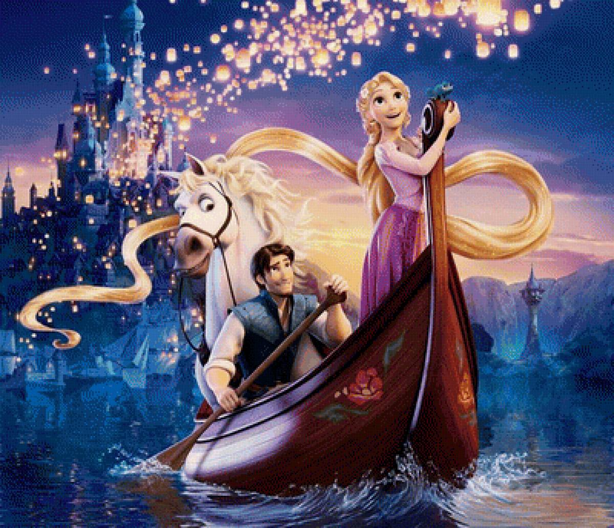 Дисней - арт, любовь, дисней, пара, принцесса - предпросмотр