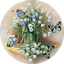 Оригинал схемы вышивки «Бабочки» (№1637533)
