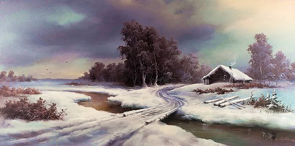 wieczór w zimie - оригинал