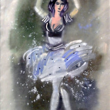 Схема вышивки «Балерина»