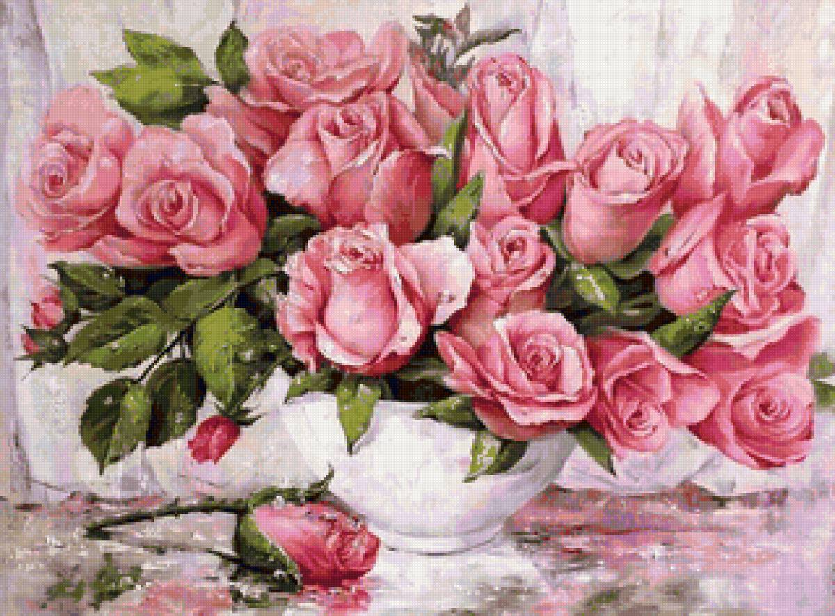 розовые розы - предпросмотр