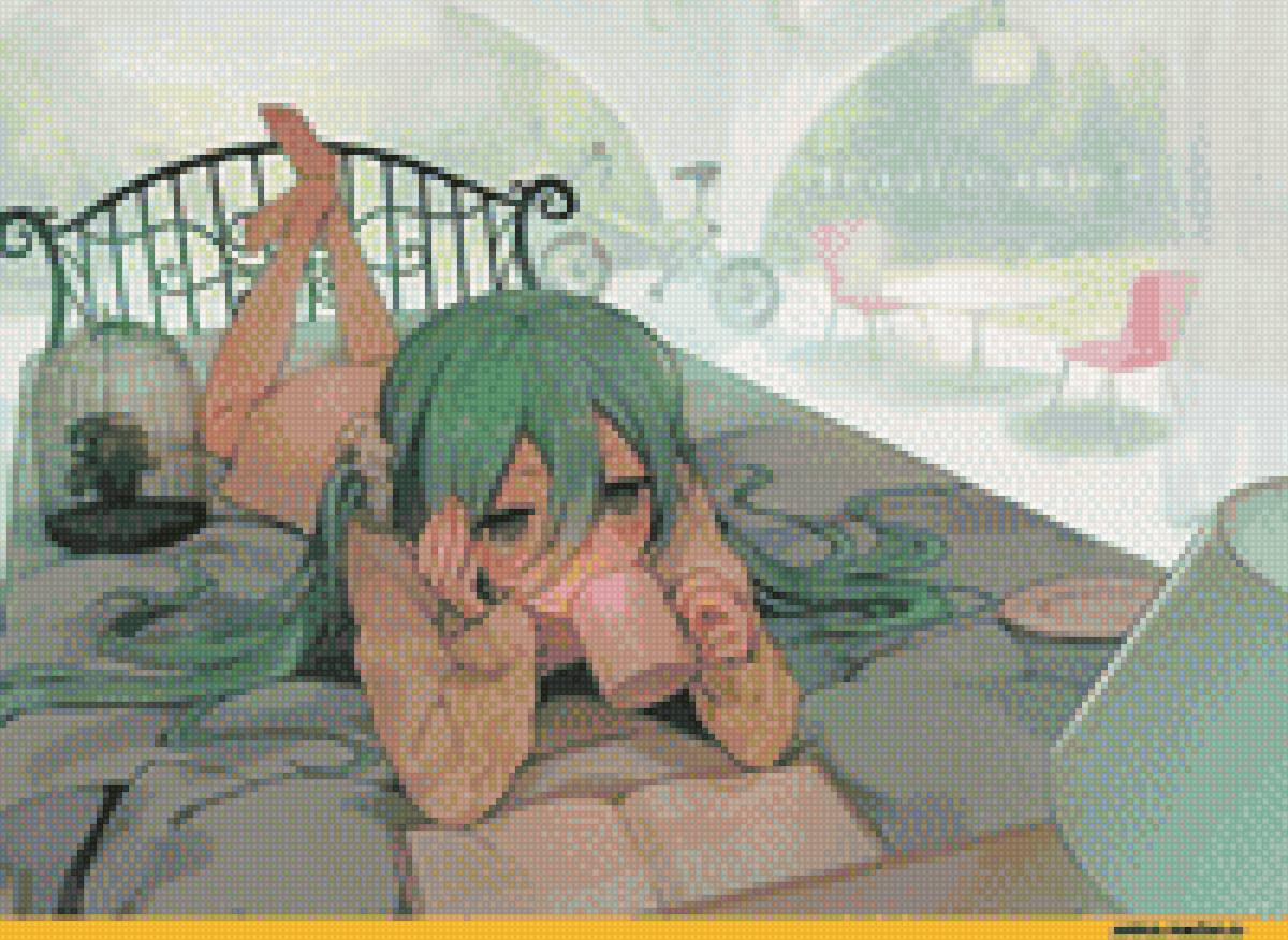 Мика Хатсуне - аниме - предпросмотр