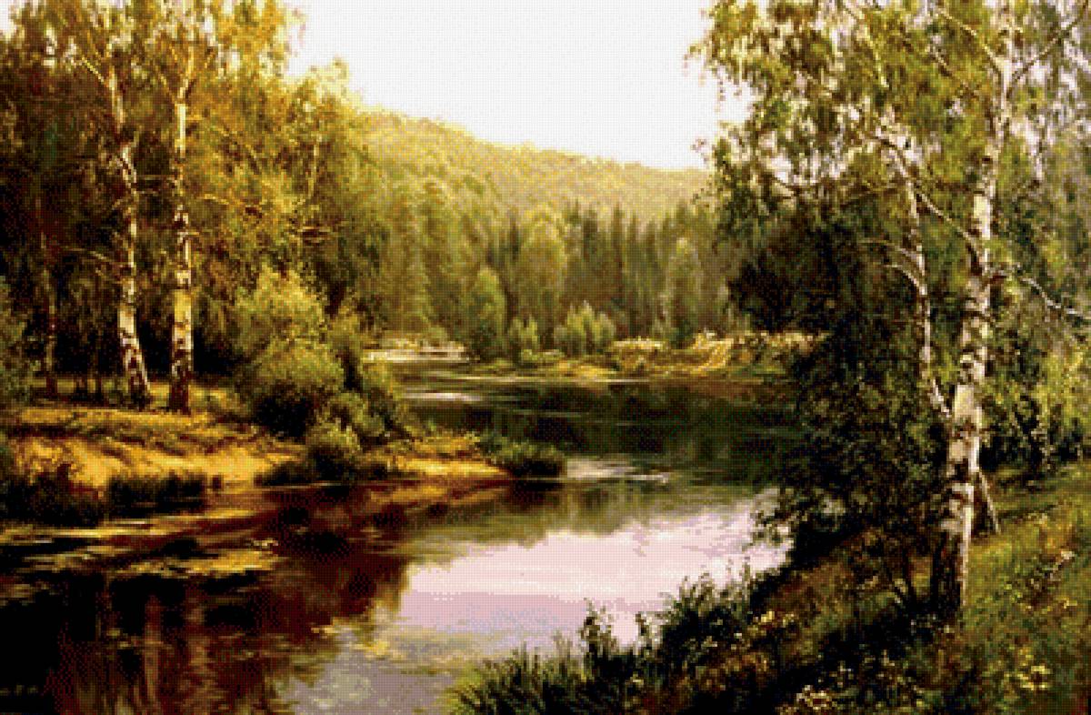 река - лето, природа, пейзаж - предпросмотр