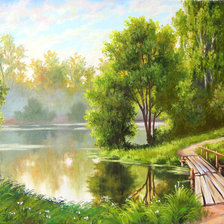 Схема вышивки «река»