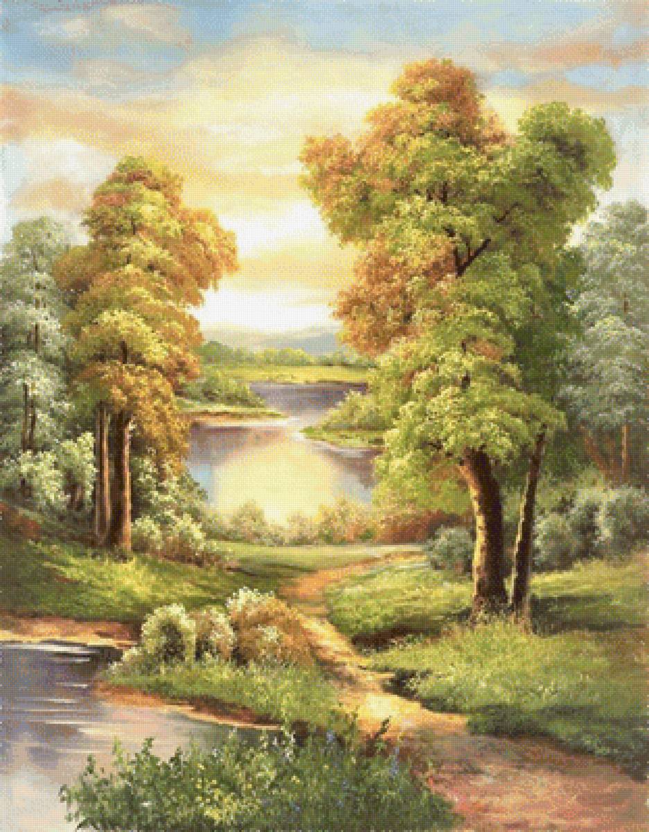 №1641302 - пейзаж, тропинка, картина - предпросмотр