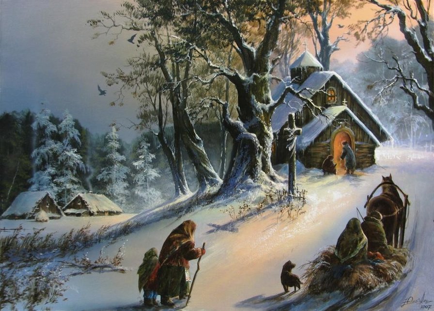 зима - картины - оригинал