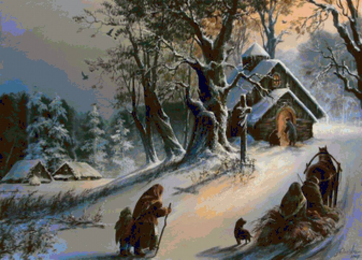 зима - картины - предпросмотр