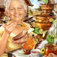 Схема вышивки «у самовара»