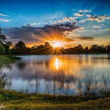 Схема вышивки «Закат»