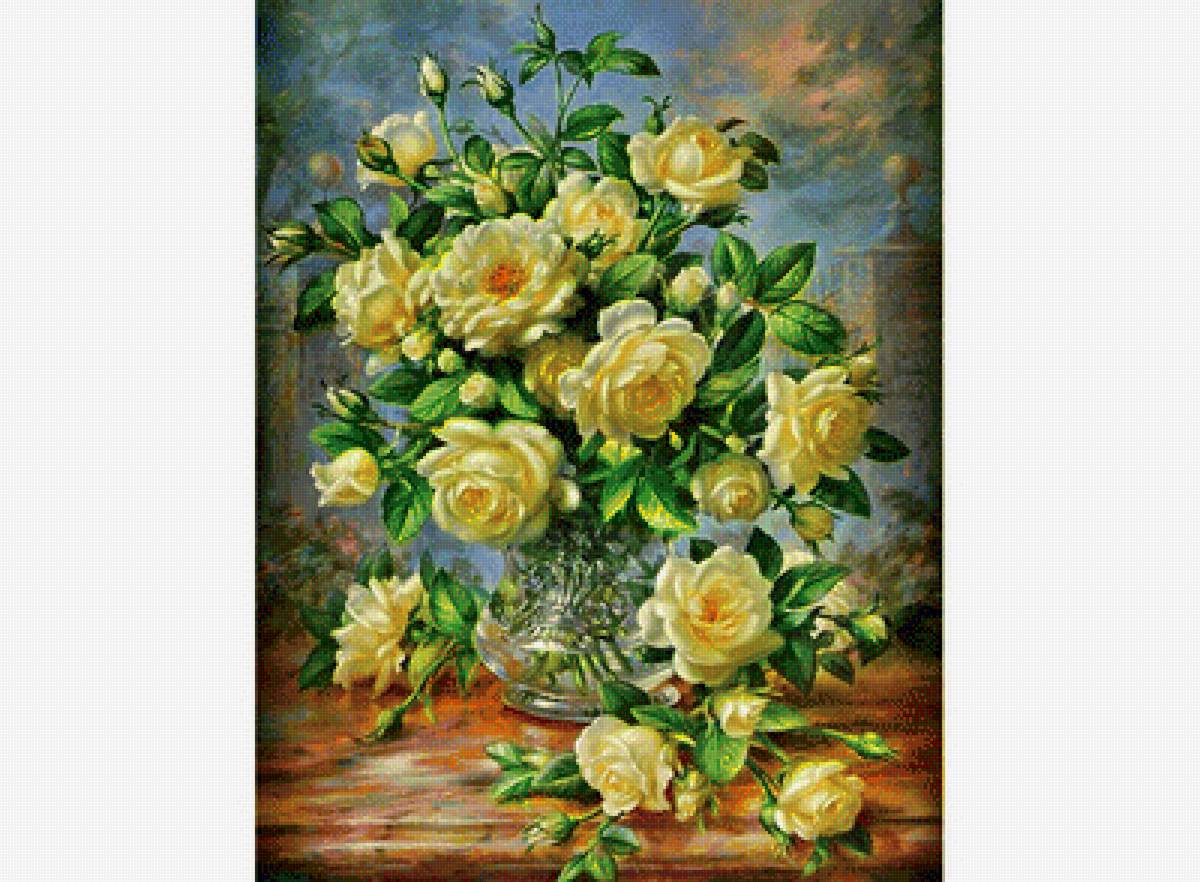 Желтые розы - цветы - предпросмотр
