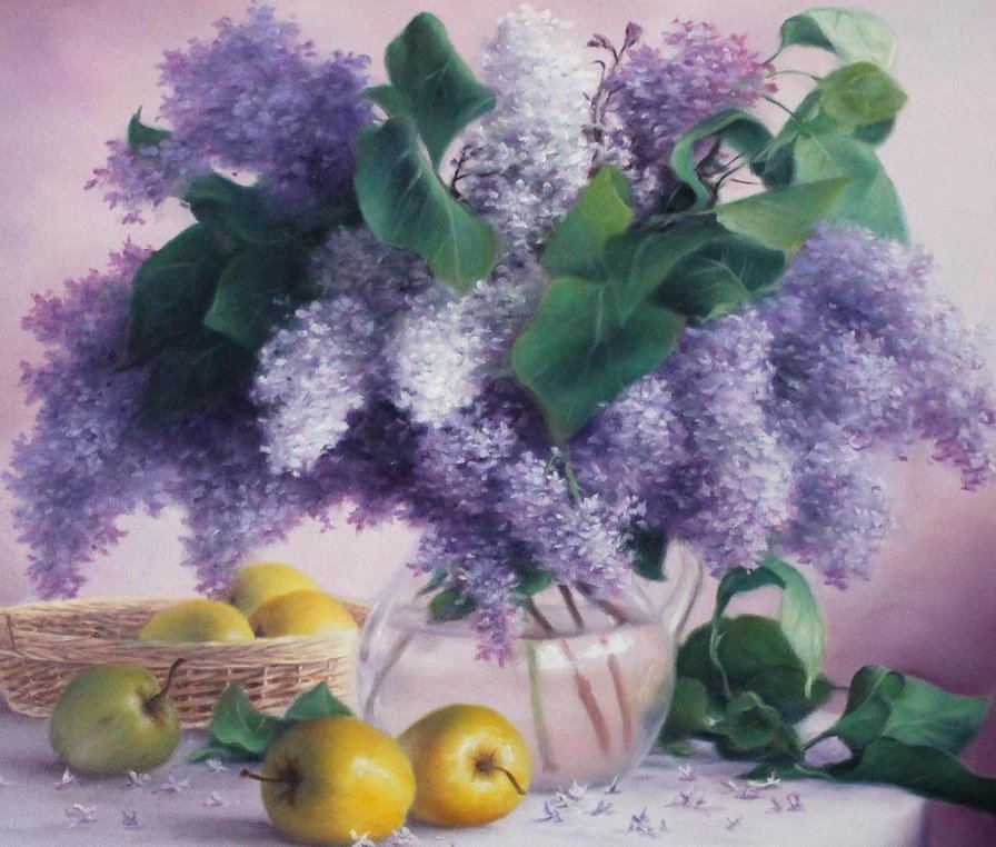 Сирень - цветы, натюрморт - оригинал