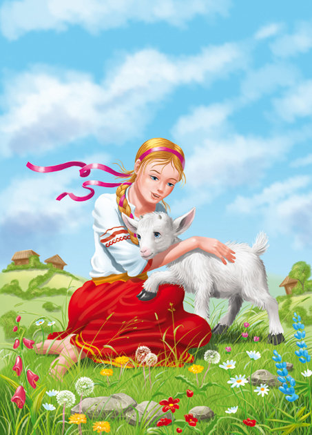 Аленушка с козленком - оригинал