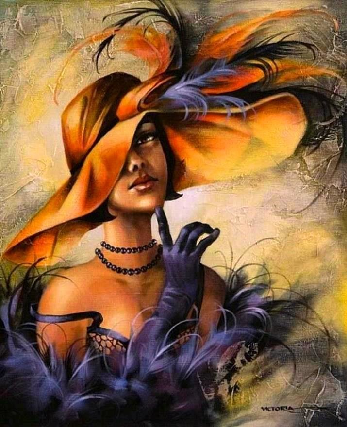 dama w kapeluszu - оригинал