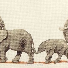 Схема вышивки «поступь слонов»