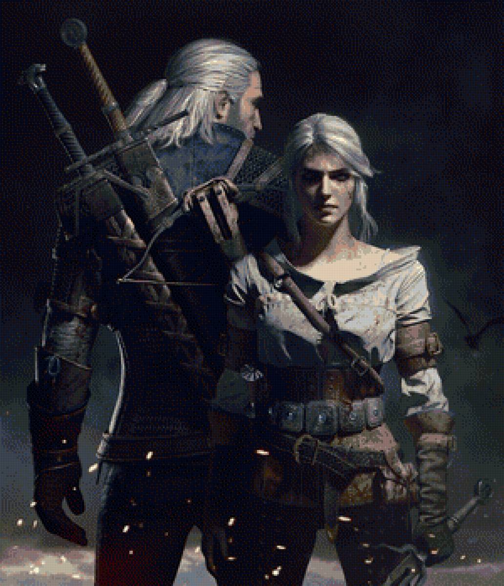 Геральт и Цири - цири, геральт, ведьмак - предпросмотр