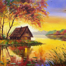 Домик на озере