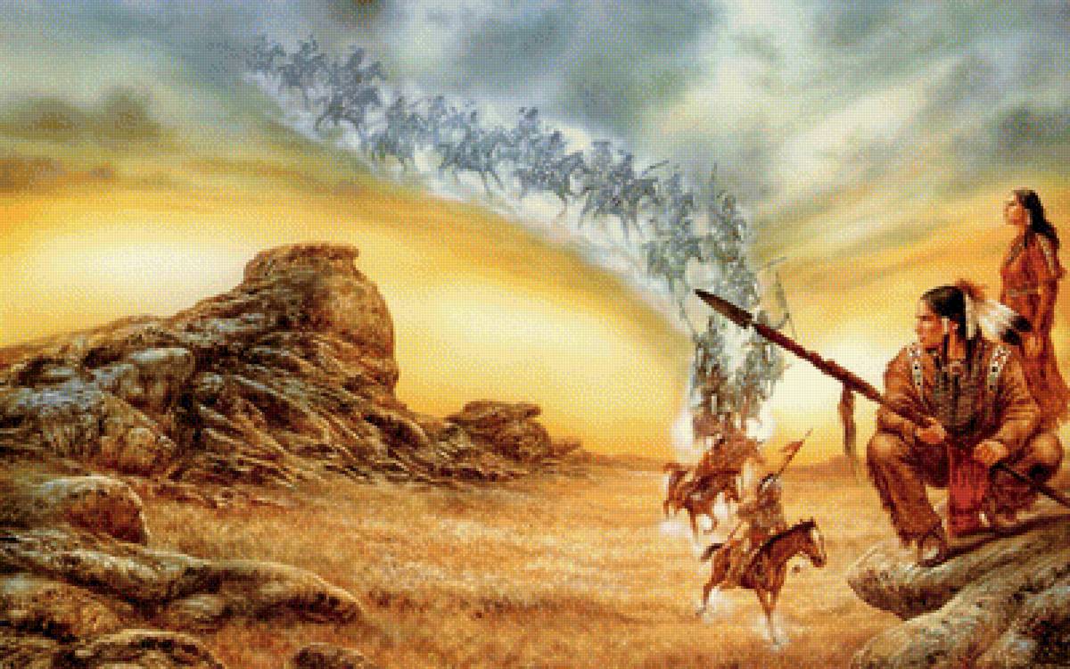 644454545 - прерия, индейцы легенда - предпросмотр