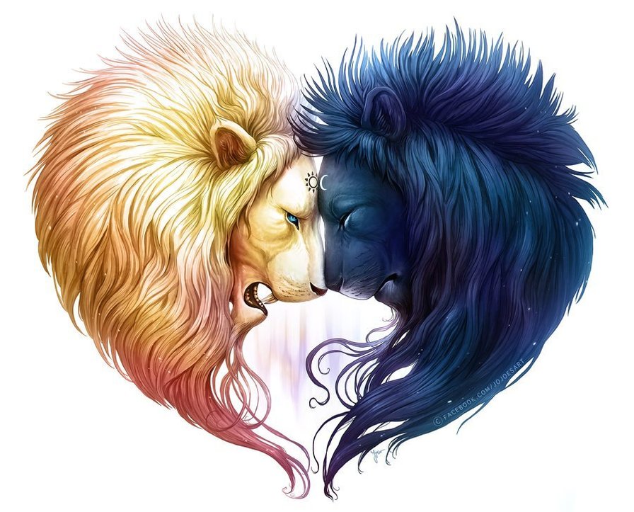 день и ночь - лев, миф - оригинал