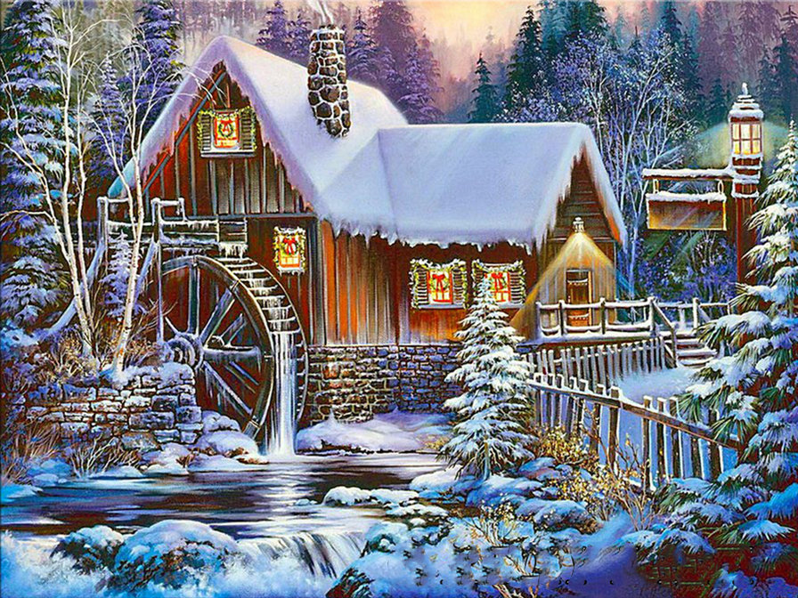 Водяная мельница - оригинал