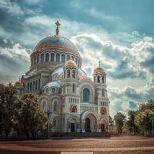 Схема вышивки «Морской Собор в Кронштадте»