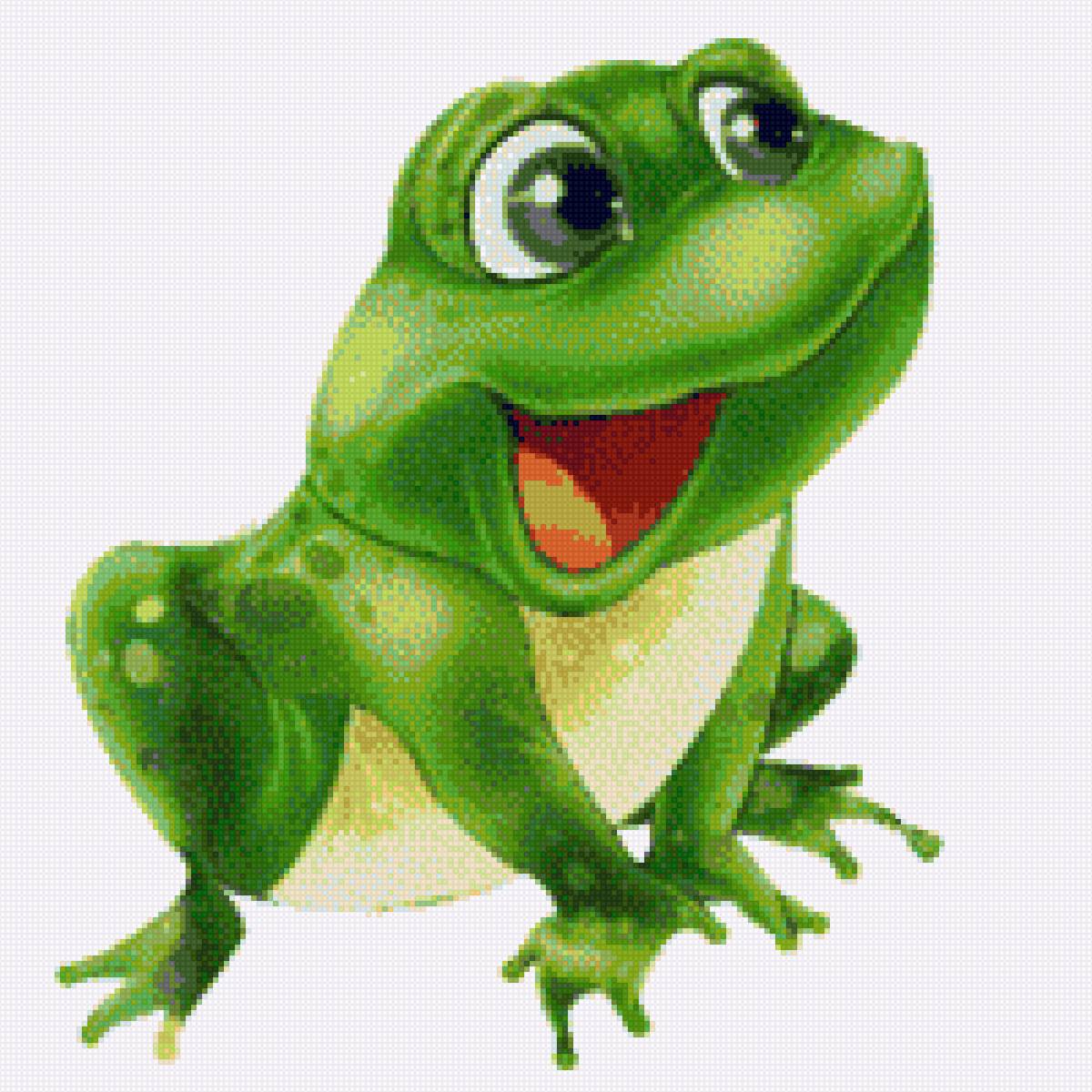 подушка детская - лягушонок - предпросмотр