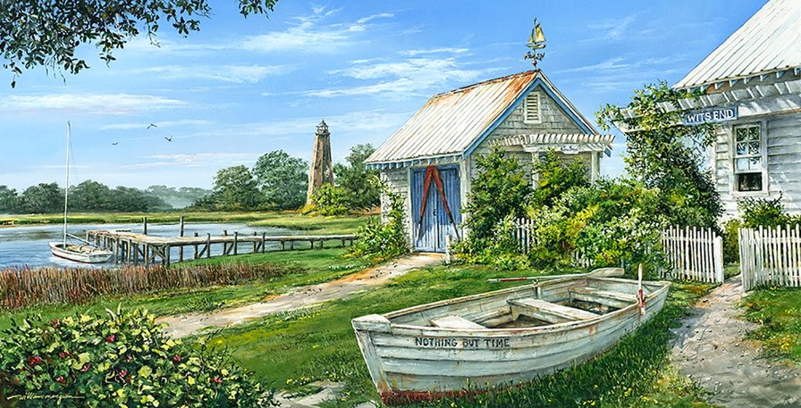 летний пейзаж - картина, природа, пейзаж - оригинал