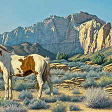 Схема вышивки «в горах»