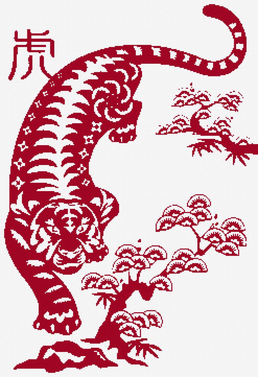 7676 - тигр, китай. - предпросмотр